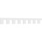 Ekena Millwork Fayetteville Architectural Grade PVC Dentil Block Trim, 8"H x 1"P x 85 3/8"L DENP08FAY02 - alternate 1